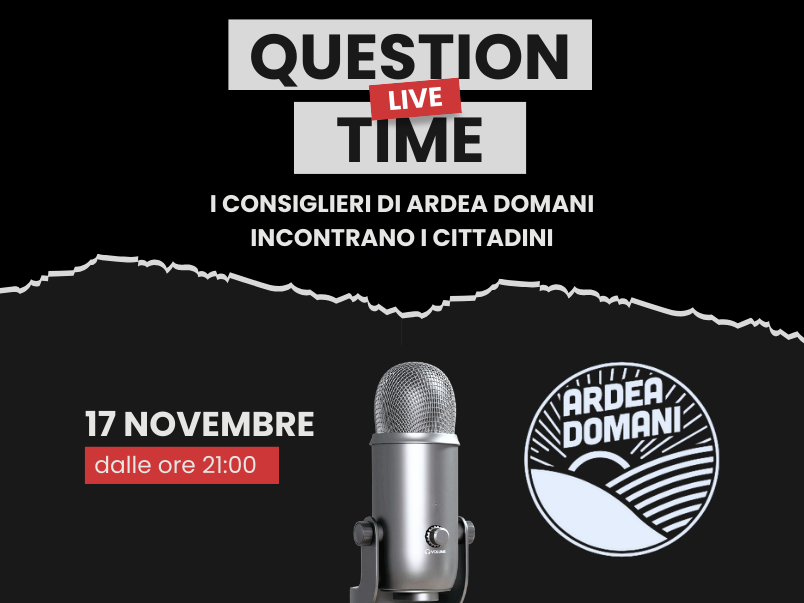 Question Time dei consiglieri di Ardea Domani
