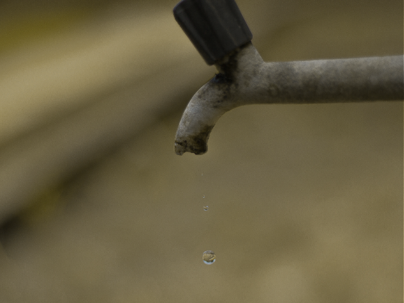 Ardea senza acqua. E senza sapere quando tornerà.